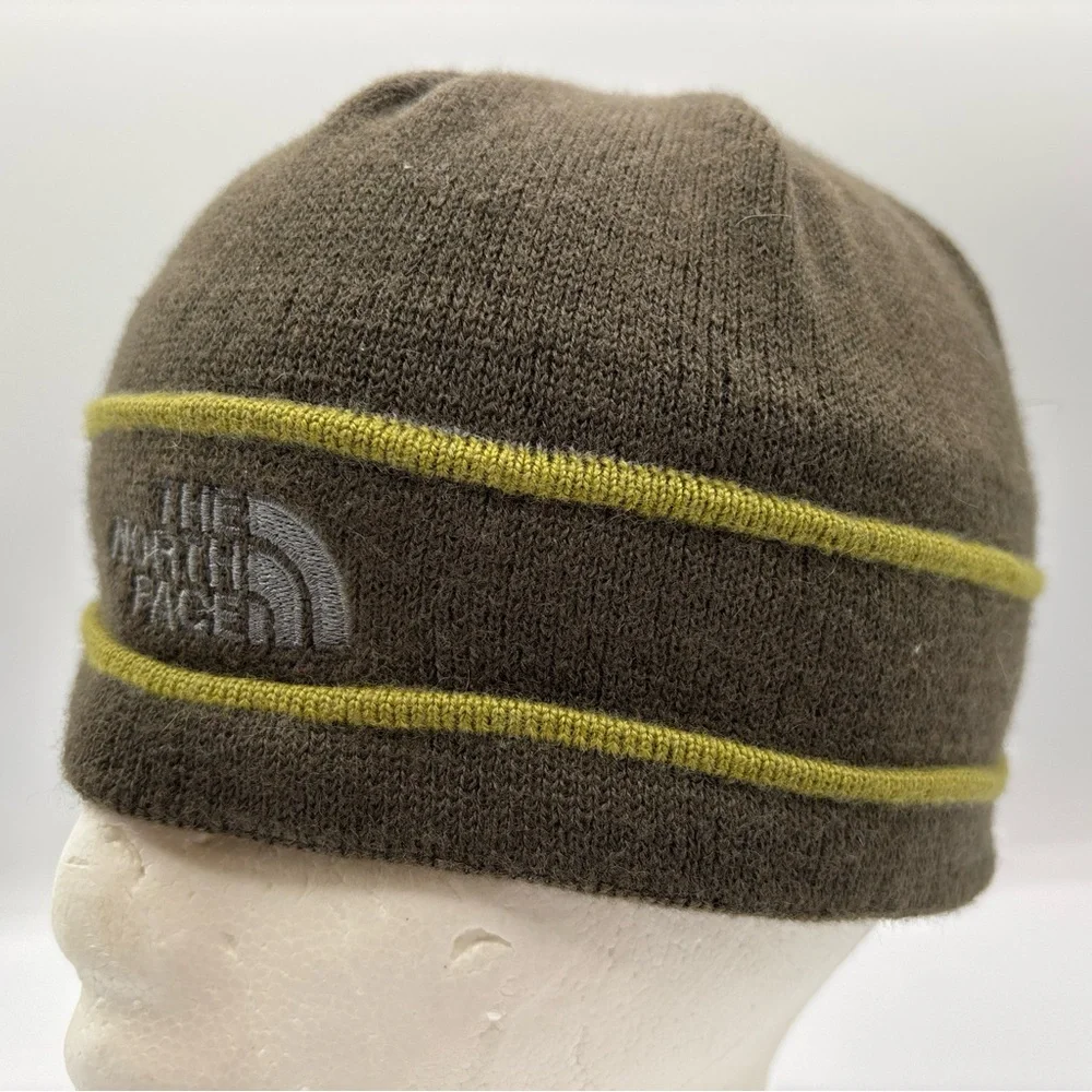 The North Face Kids Green Wool Beanie Unisex One Size Fits Most‎